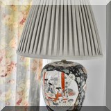 D35. Chinese porcelain table lamp. 